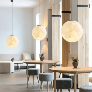 Lampe Suspendue Lune – Éclairage Ambiant Poétique pour Intérieurs Modernes 1