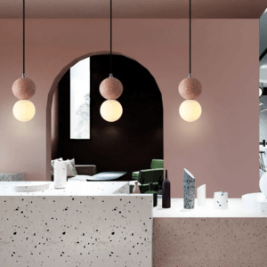 Suspension Design Pierre de Verre - Luminaire Moderne pour salle de bain Élégant 10