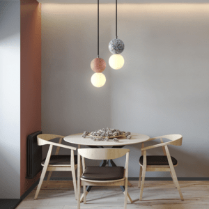 Suspension Design Pierre de Verre pour salle à manger- Luminaire Moderne Élégant 11