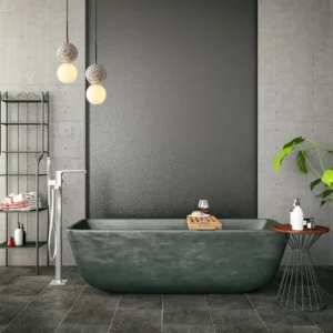 Suspension Design en Pierre de Verre salle de bain