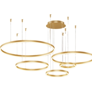 Suspension LED 5 cerceaux - Éclat Moderne et Design Épuré pour Tout Intérieur 3