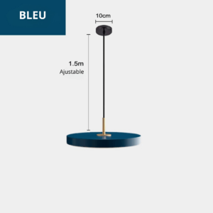 Suspension LED Circulaire - Élégance Contemporaine et Style Nordique bleu5