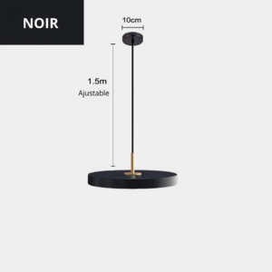 Suspension LED Circulaire - Élégance Contemporaine et Style Nordique 6 noir