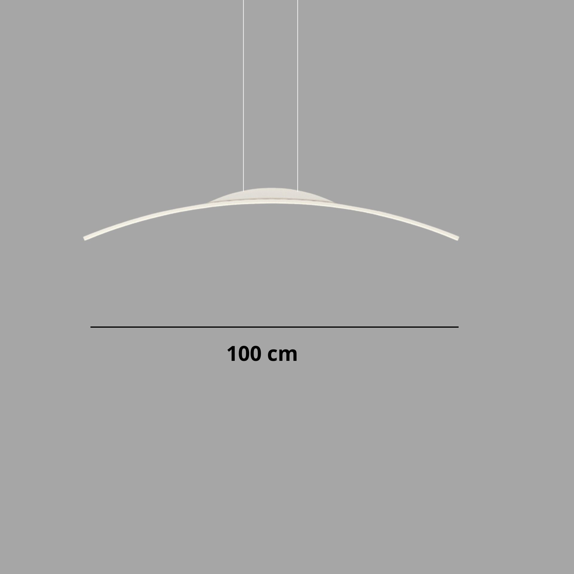 Suspension-Moderne-Mia-Design-LED salon blanche 100 cm