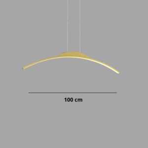 Suspension-Moderne-Mia-Design-LED doré 100 cm
