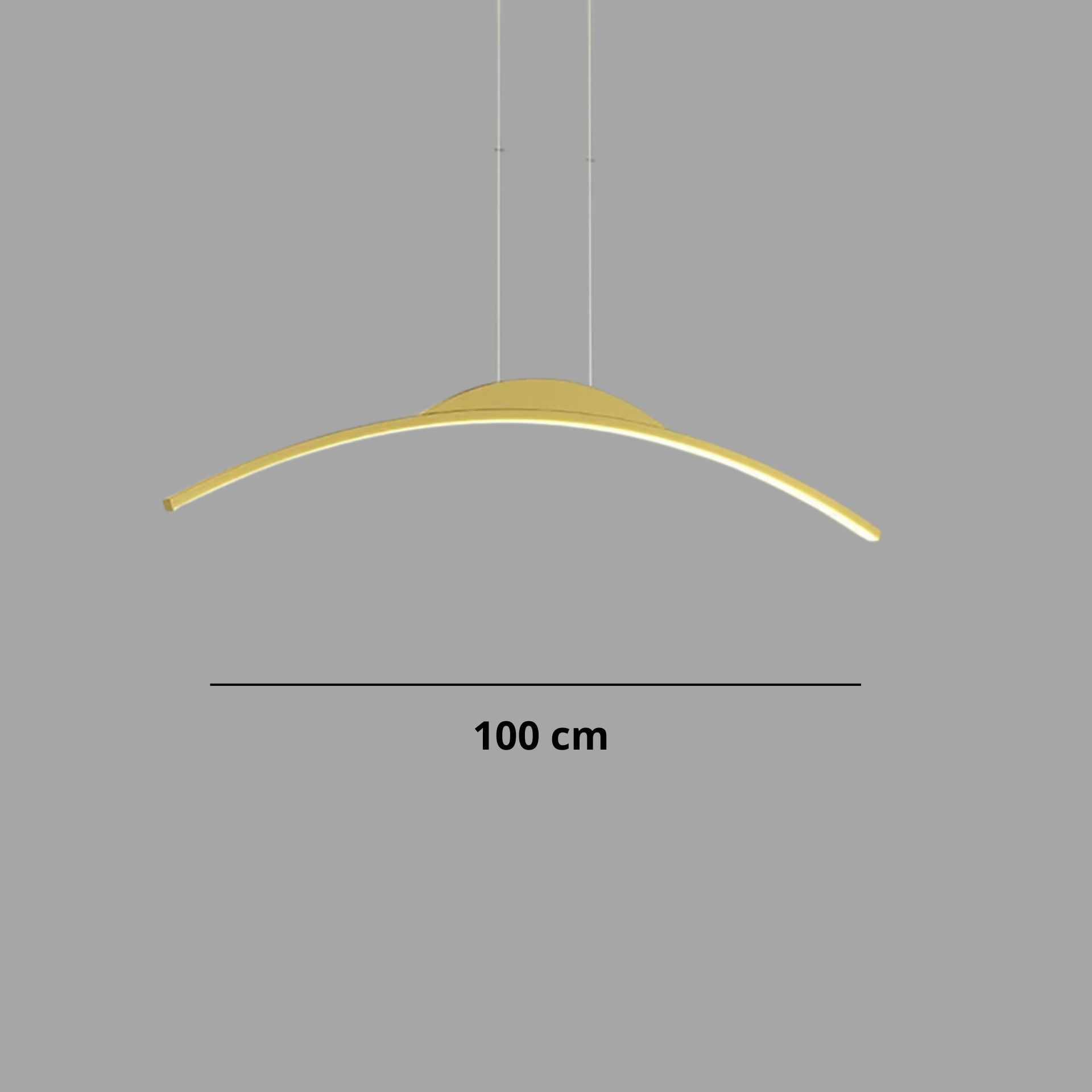 Suspension-Moderne-Mia-Design-LED doré 100 cm