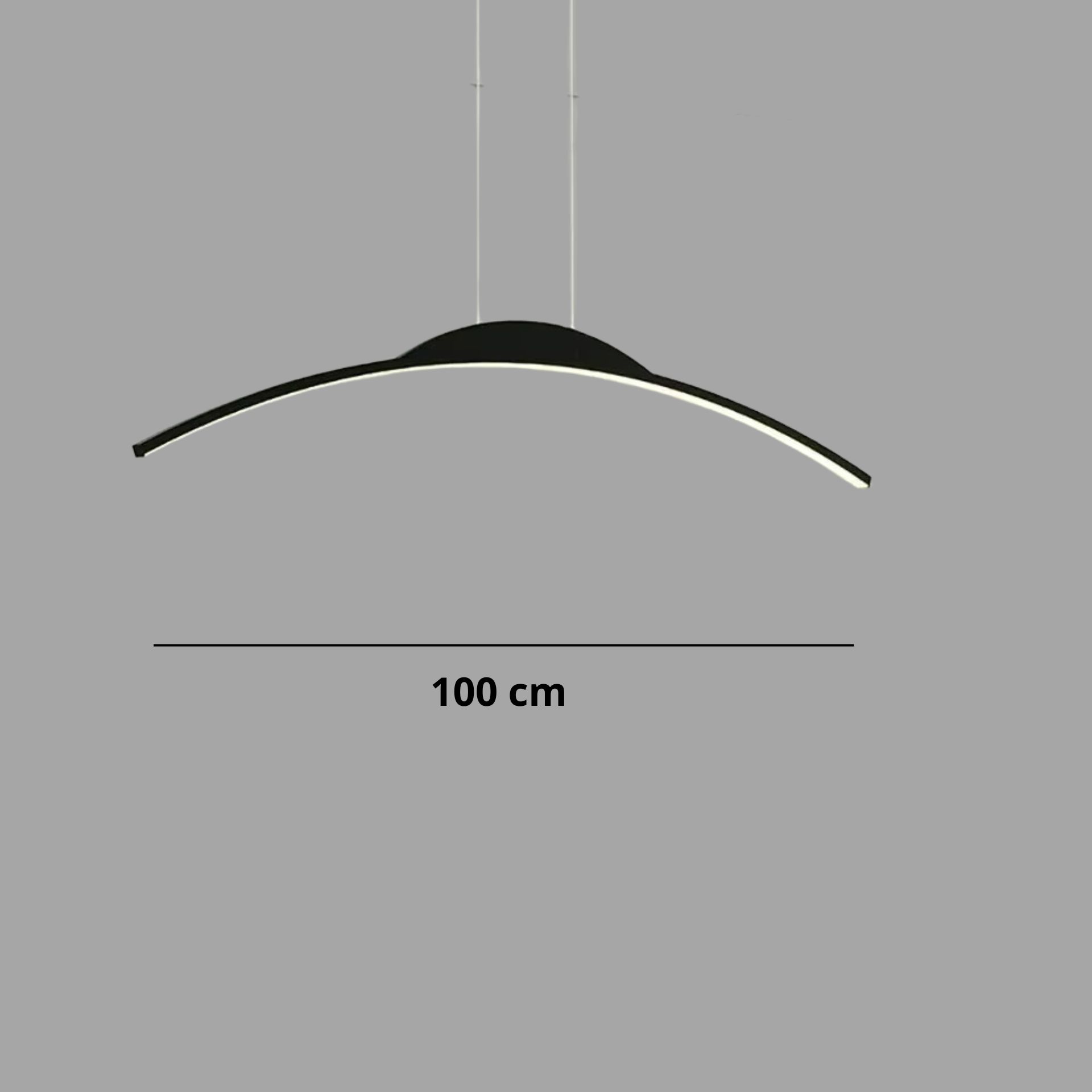 Suspension-Moderne-Mia-Design-LED noir 100 cm