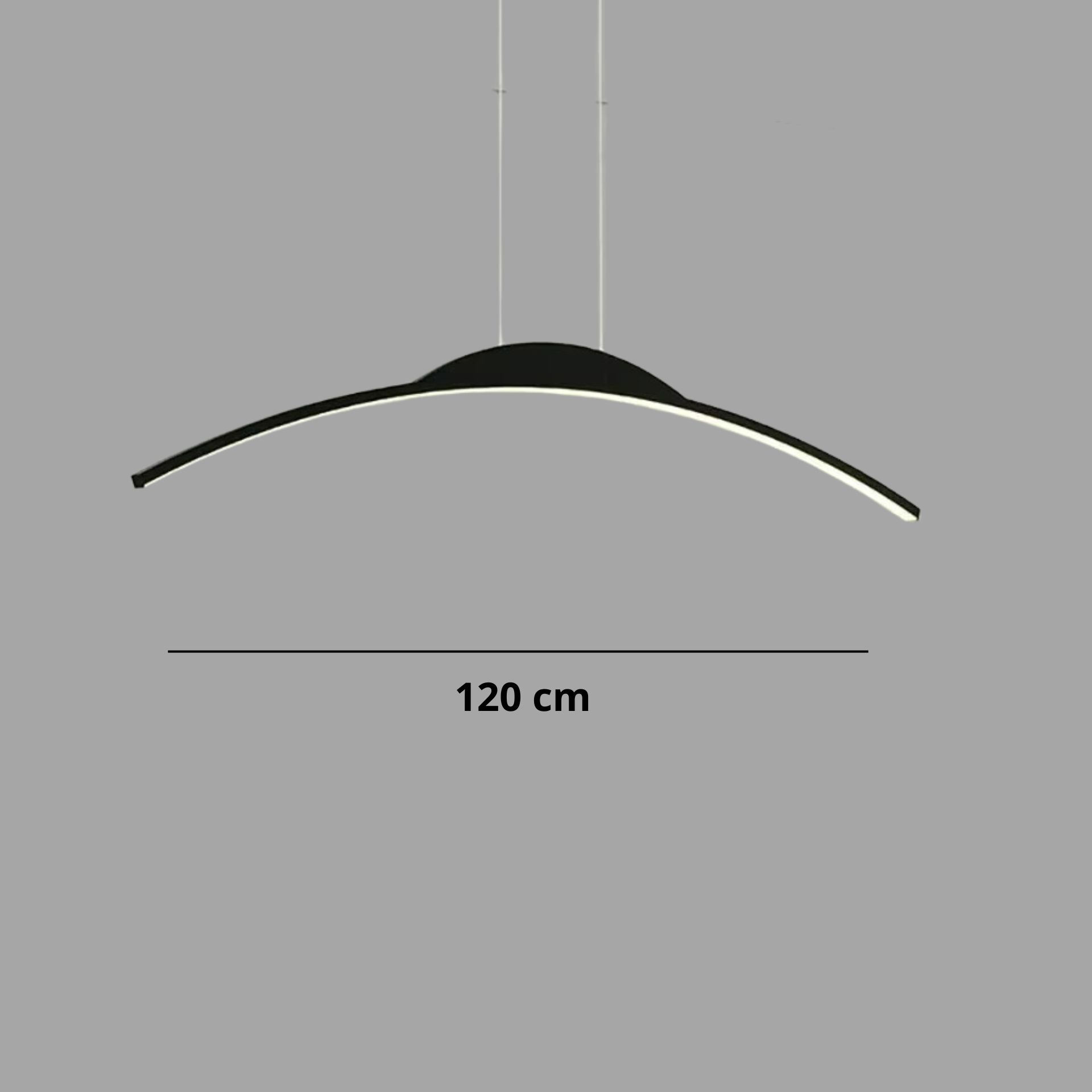 Suspension-Moderne-Mia-Design-LED noir 120 cm