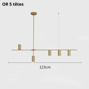 Suspension métal Nora V OR