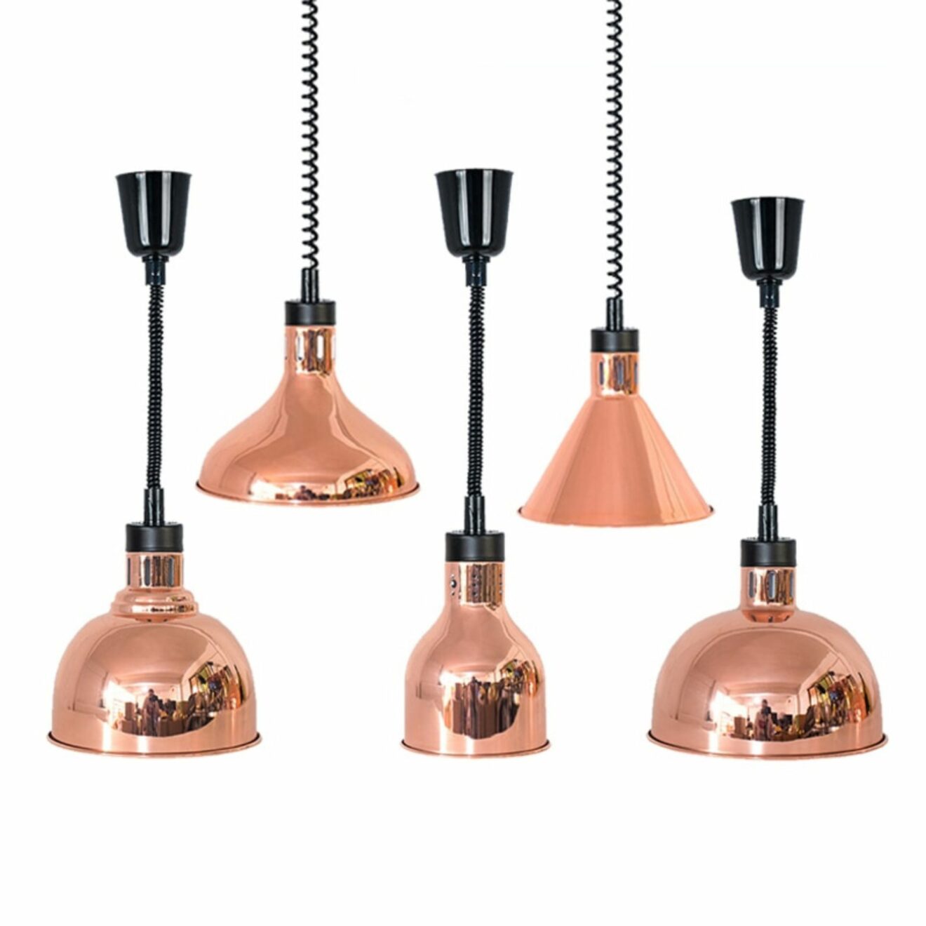 Suspension En Verre Cuivré – Neuve – Style Industriel Sans Marque