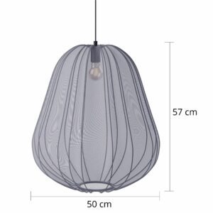 Suspension Balloon tissu V 50 cm gris foncé