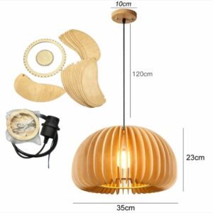 Suspension Bois Flotté V 35 cm
