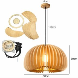 Suspension Bois Flotté V 50 cm