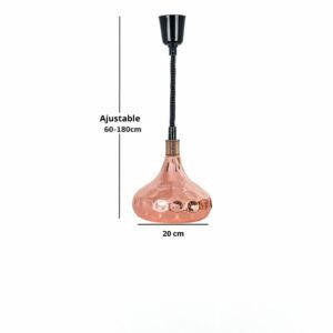 Suspension Cuivré V 20 cm bis