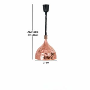 Suspension Cuivré V 27 cm