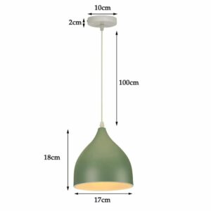 Suspension Vert Olive V 17 cm