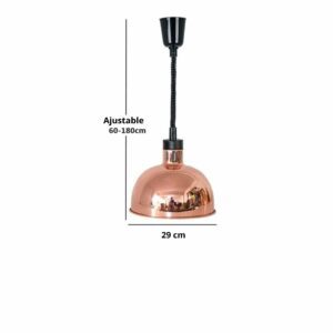 Suspension en Cuivre V 29 cm bis demi sphère