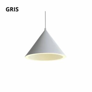 Suspension luminaire cuisine Yasmin V gris