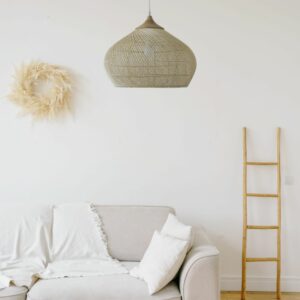 suspension fibre naturelle taj 5 pour salon