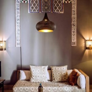 Lampe marocaine suspension salon marocain