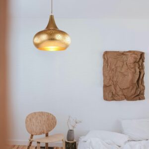 Lampe marocaine suspension chambre minimaliste