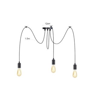 Lampe suspension araignée 3 têtes