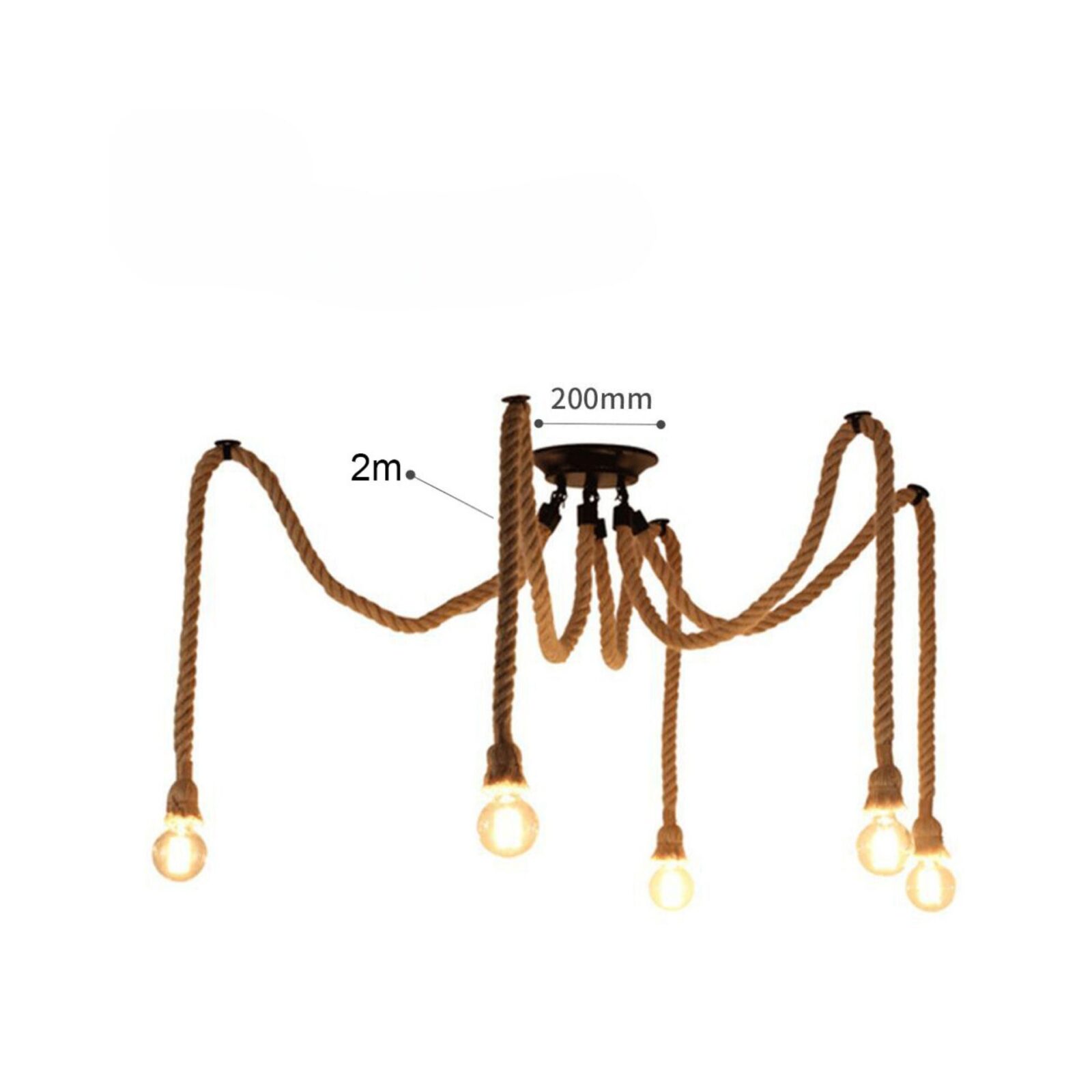 Suspension araigneÌe corde avec 5 tĂȘtes