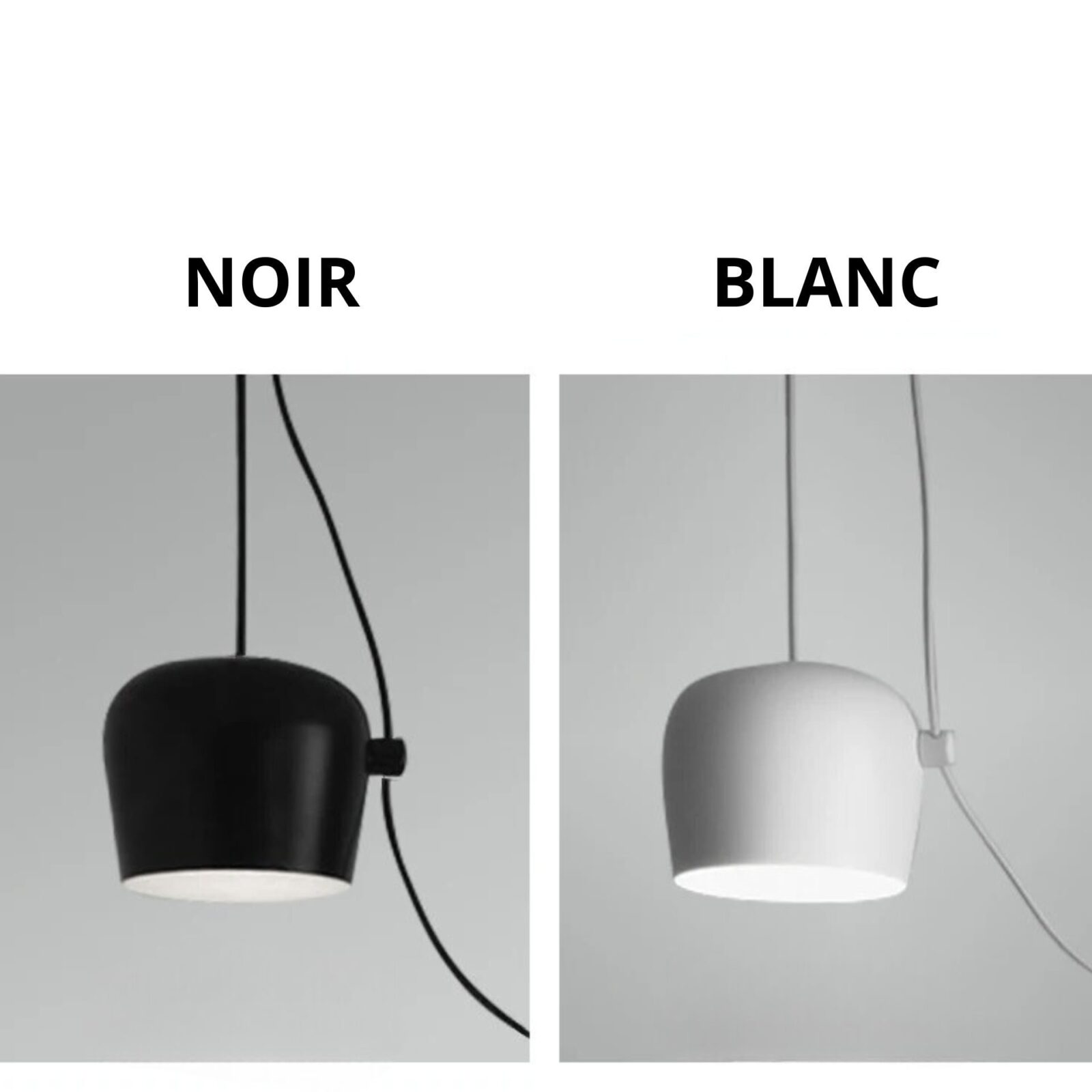 Suspension araignée noire et blanc