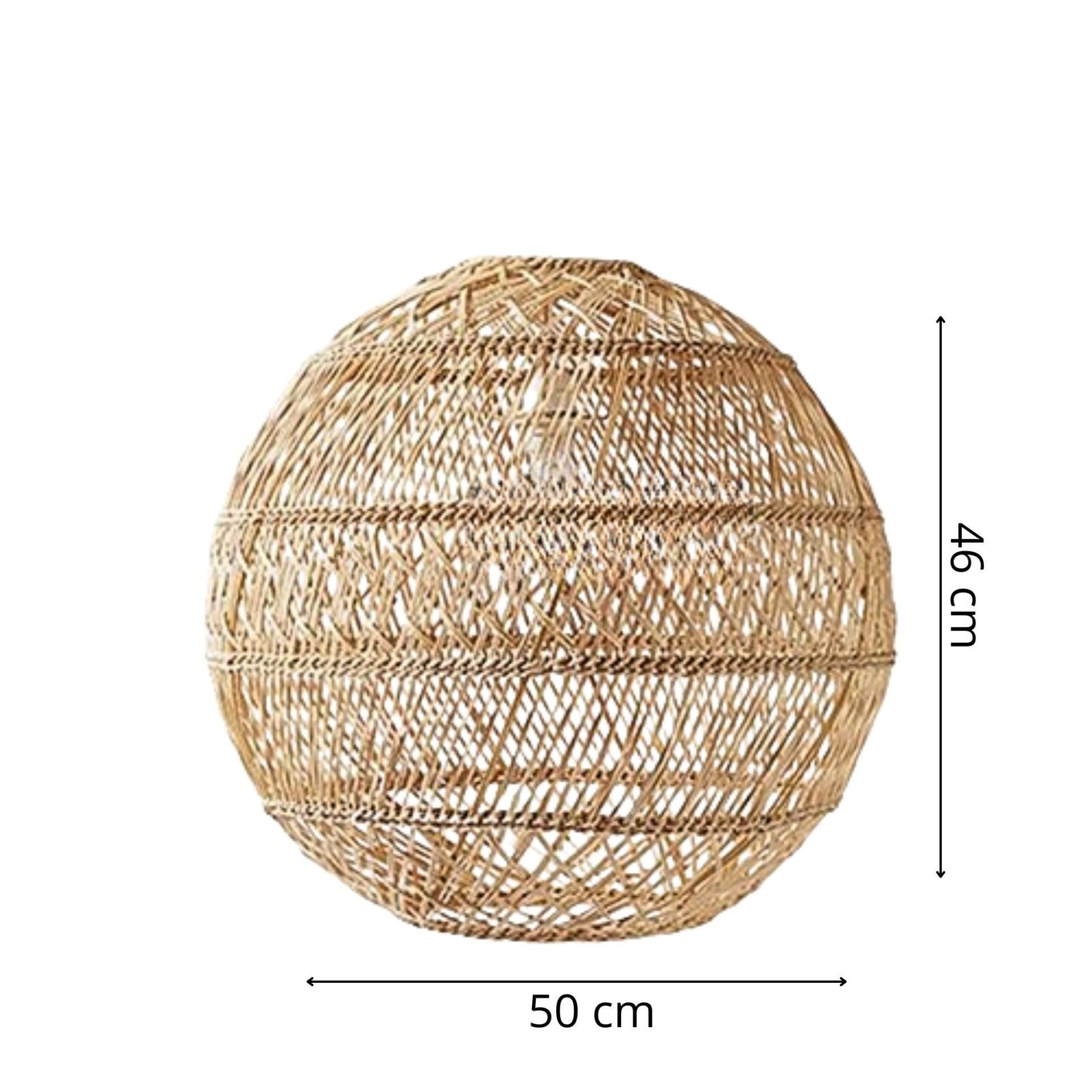 Suspension bambou ronde V 50 cm