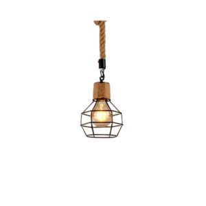 Suspension bois flotté et corde model A