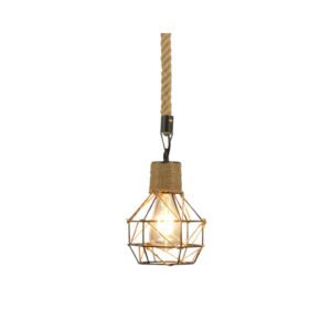 Suspension bois flotté et corde model B