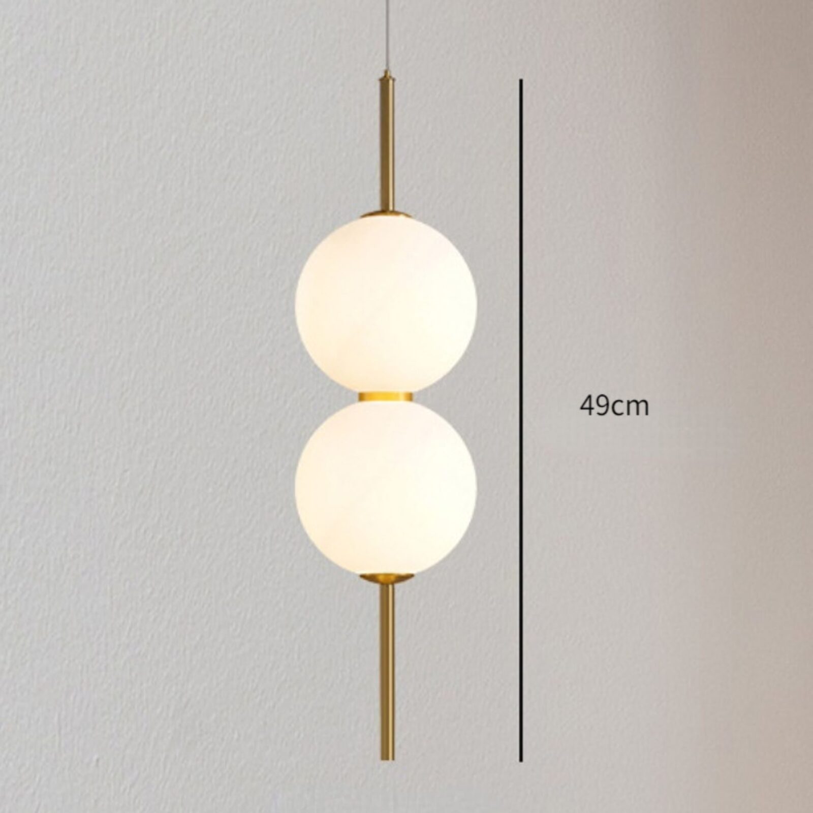 Suspension boule en verre V 2 boules
