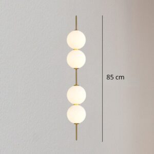 Suspension boule en verre V 4 boules