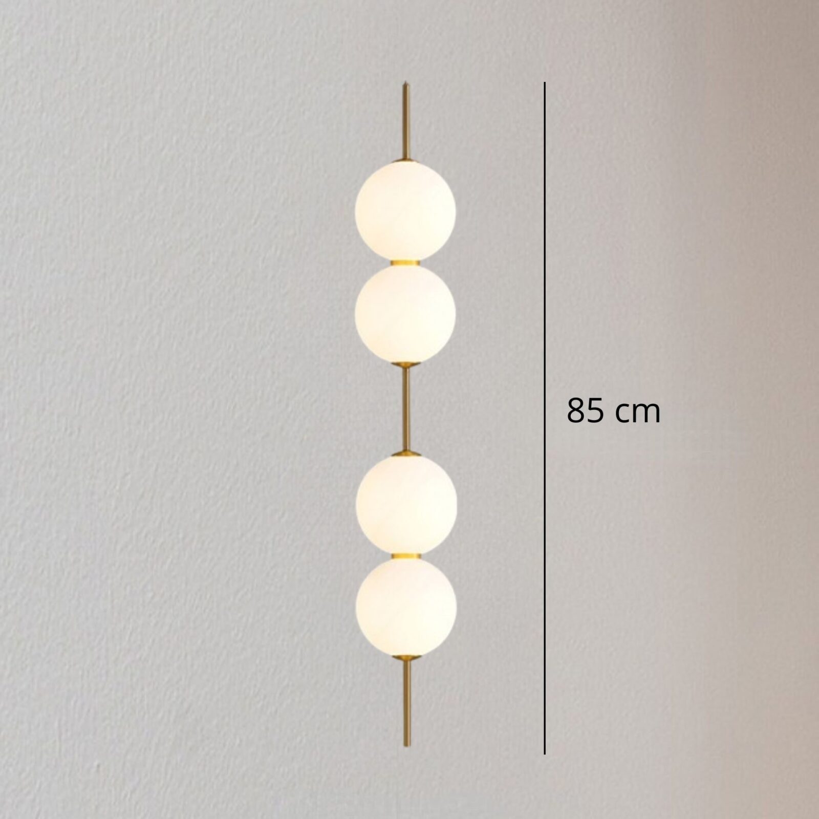 Suspension boule en verre V 4 boules