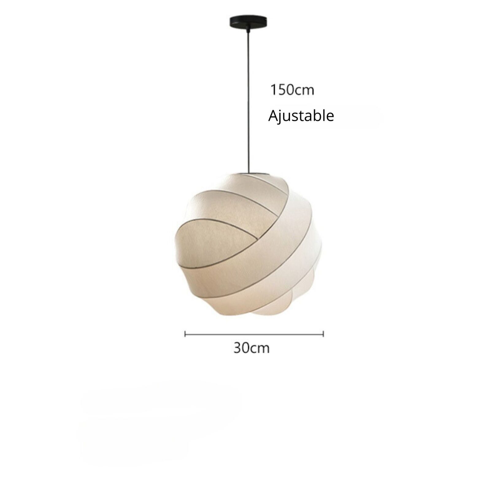 Suspension boule papier japonais V 30 cm