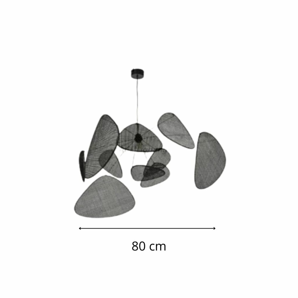 Suspension cannage noir 80cm