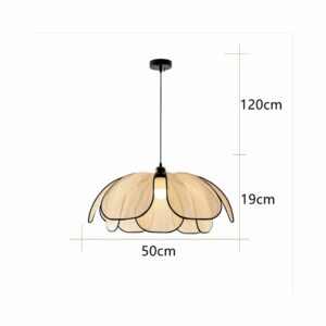 Suspension cannage pétale 50cm
