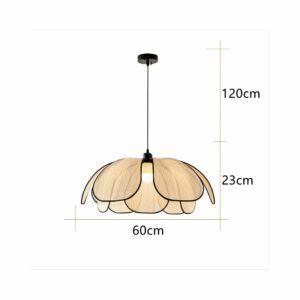Suspension cannage pétale 60cm