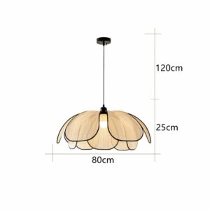 Suspension cannage pétale 80cm