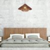 Suspension chapeau paille avec lit king size