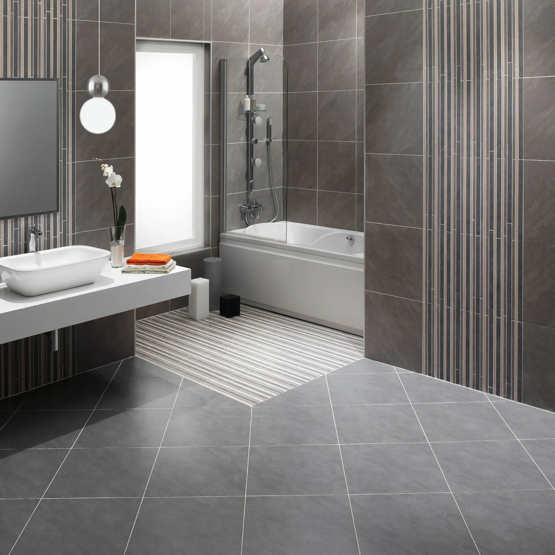suspension de boues dans la salle de bain