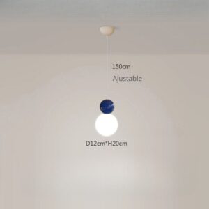 Suspension de boules V bleu