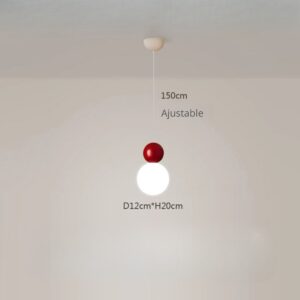 Suspension de boules V rouge