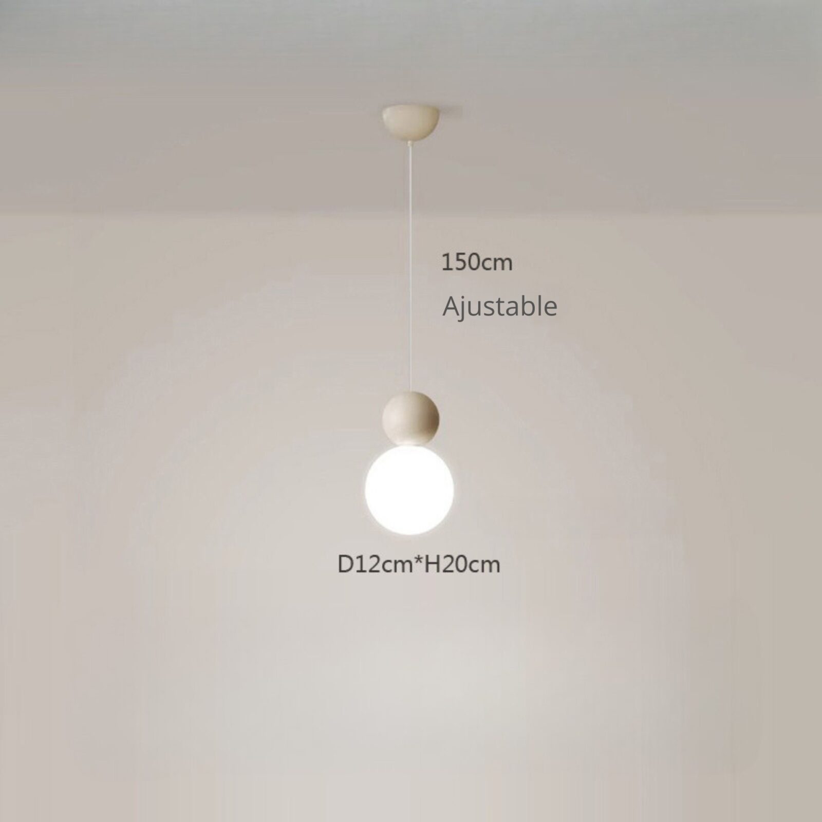Suspension de boules V taupe