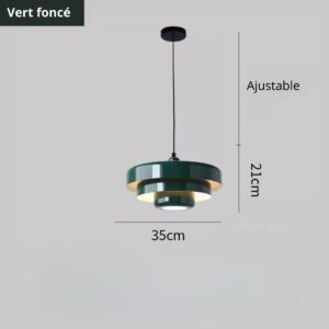 Suspension en Acier V vert foncé