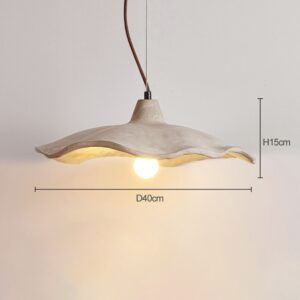 Suspension fleur blanche V 40 cm