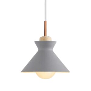 Suspension industrielle alu gris