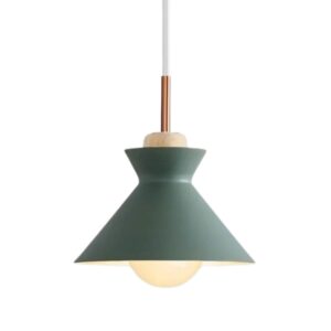 Suspension industrielle alu vert