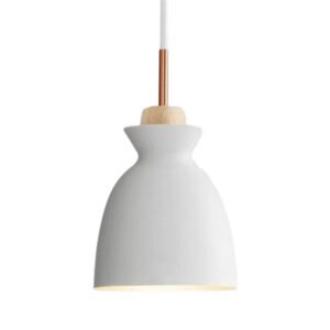 Suspension industrielle alu couleur V blanc