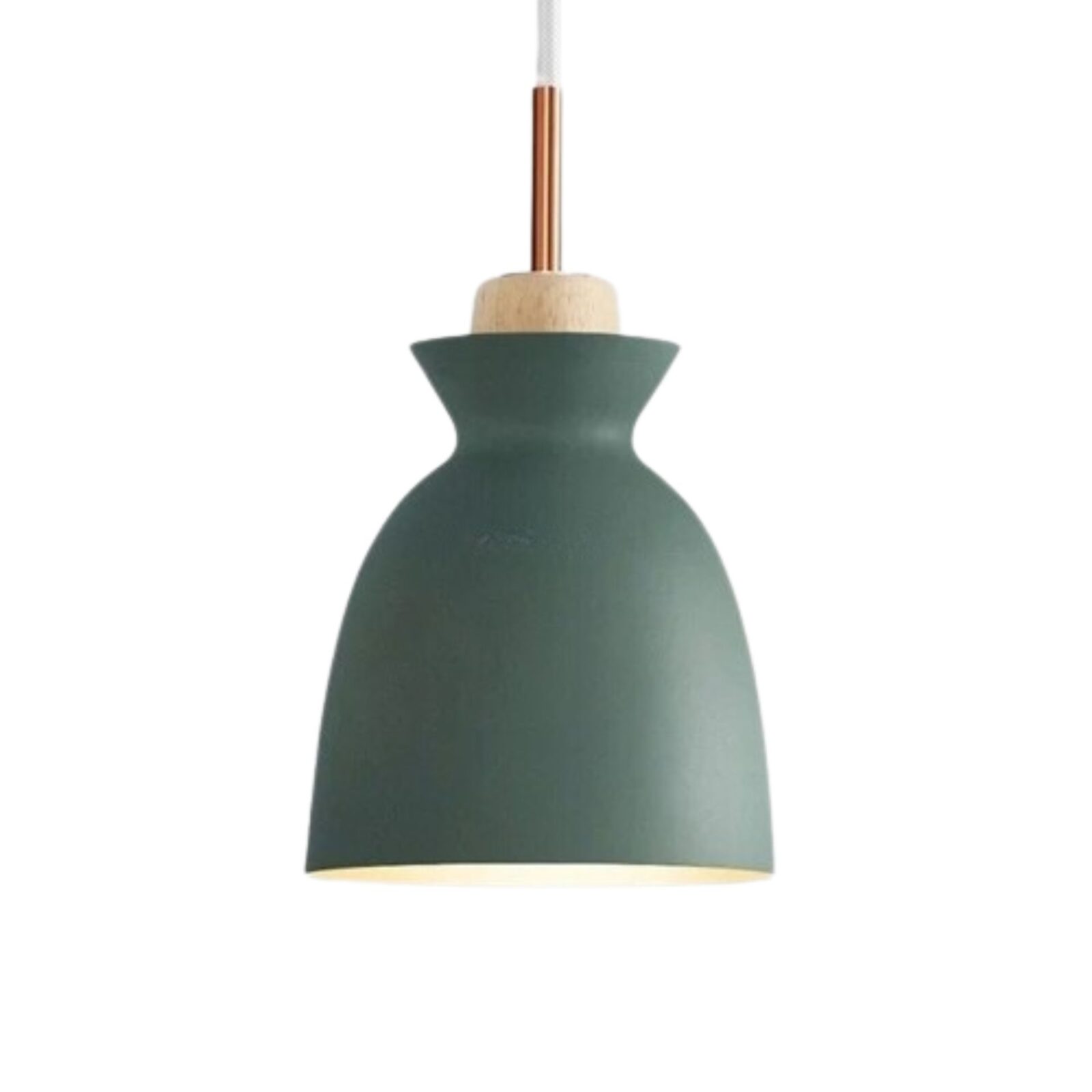 Suspension industrielle alu couleur V vert
